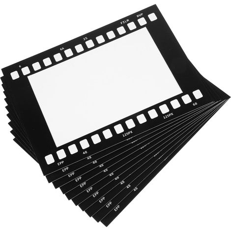 10 pièces Lot de Cadres Photo Style Vintage Papier Cadre Mural Effet Pellicule Rétro pour Collage Photos Créatif Décoration Murale Maison et Bureau (1/5)