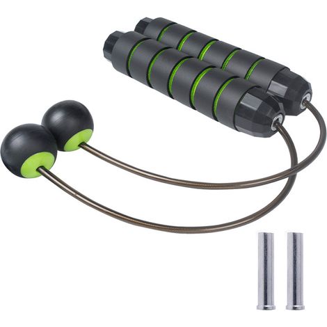 Corde à sauter Beach Body Ropes [Double lestée] sans fil pour l'entraînement et le fitness, idéale pour les femmes, les enfants et les débutants. (1/5)