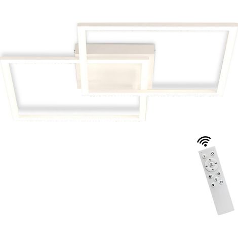 Plafonnier LED GBLY à intensité variable pour salon : plafonnier de salon au design moderne avec télécommande, lampe de cuisine 52 W, éclairage de plafond pour salle à manger et cuisine