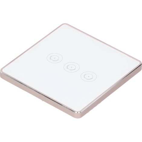 Intelligenter Touch-Schalter, Weiß, WLAN, Funkfernbedienung, 100–240 V Wechselstrom (1/5)