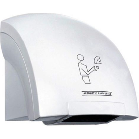 TEMPO DI SALDI Asciugamani Elettrico Ad Aria Calda Con Fotocellula Automatica A Parete 1800W (1/3)