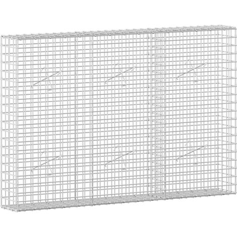 Gabione mit 5 mm Draht und 5x5 cm Maschen 150x20x100 cm vidaXL
