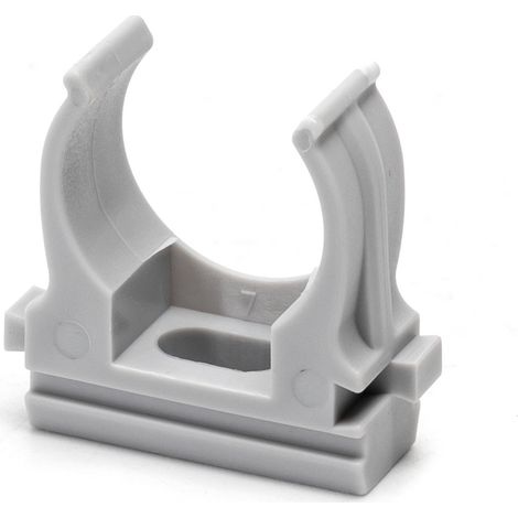 Clips fissatubo a scatto per Tubo 20mm grigio 10pz Aigostar (1/5)