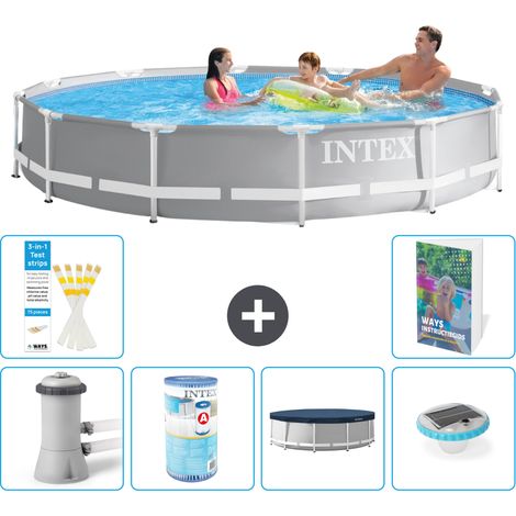 Prism Frame Pool Rund - 366x76 cm - 7-teilig S274