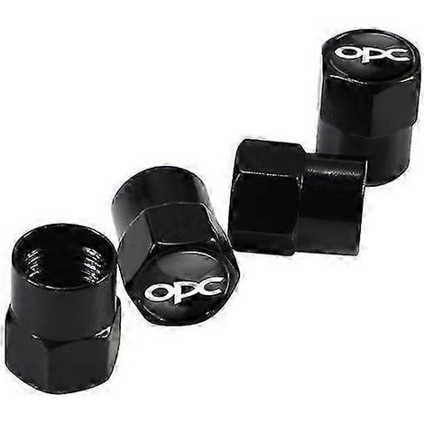 Lot de 4 bouchons de valve de pneu en alliage d'aluminium pour Opel OPC Corsa Astra Insignia Mokka Grandland Vectra Zafira Shry (1/4)