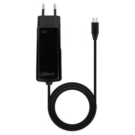 Cargador de portátil GAN USB-C PD 45W, Negro