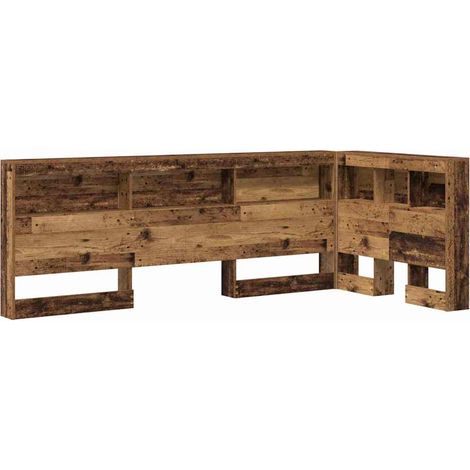 Maison Exclusive - Testata contenitore Legno vecchio 80 cm Legno multistrato