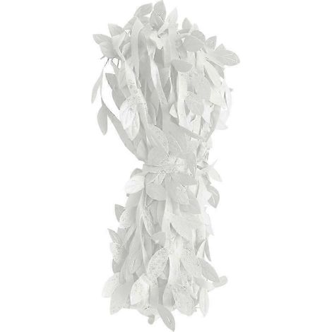 Guirlande de feuilles artificielles en vigne, guirlande de feuillage à faire soi-même pour couronnes, fêtes, mariages et décorations murales (0 mètre)-White