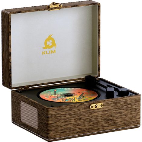 Lecteur CD Retro Vintage - AUX USB - Enceintes et Bluetooth - Rechargeable (1/5)