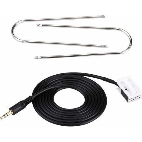 Cable auxiliar AUX Car Audio con herramientas de extracción de radio (1/5)