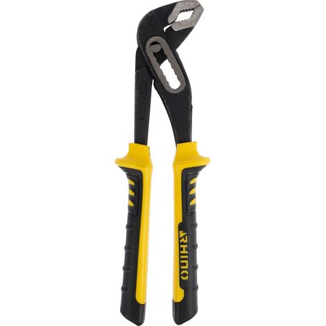 RHINO – Pinza multipresa 250 mm interrotta universale – Fabbricato in acciaio (cromo vanadio – Lunghezza 250 mm – Manico bimateriale – Alta qualità – Garanzia a vita (1/5)