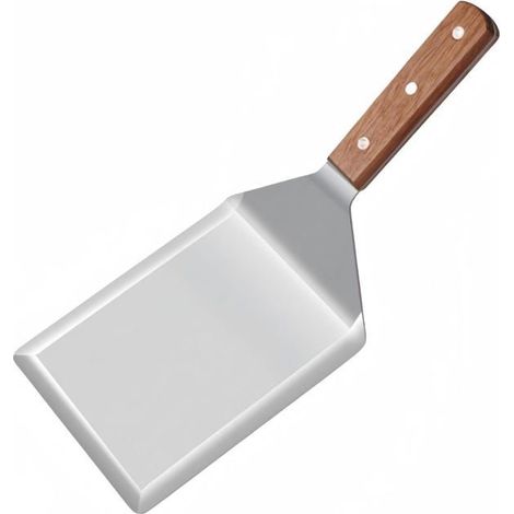 Spatule pour plaque de cuisson, spatule en acier inoxydable, spatule à hamburger de 12,7 cm de large - Spatule à hamburger robuste