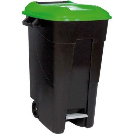 CONTENEUR À PÉDALE/ROUE T VERT