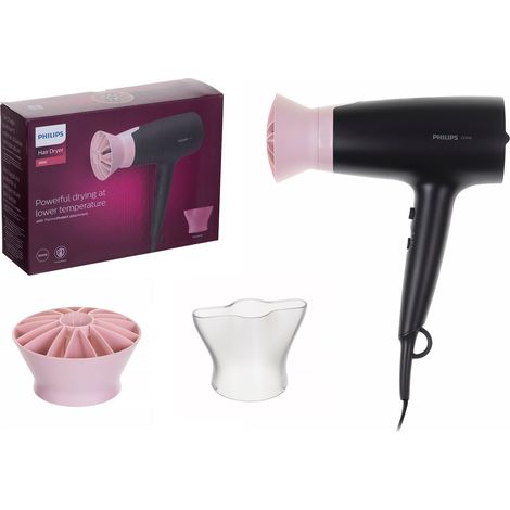 Philips Haartrockner BHD350/10 2100 W 6 Temperaturstufen Ionenfunktion Schwarz/Pink (1/5)