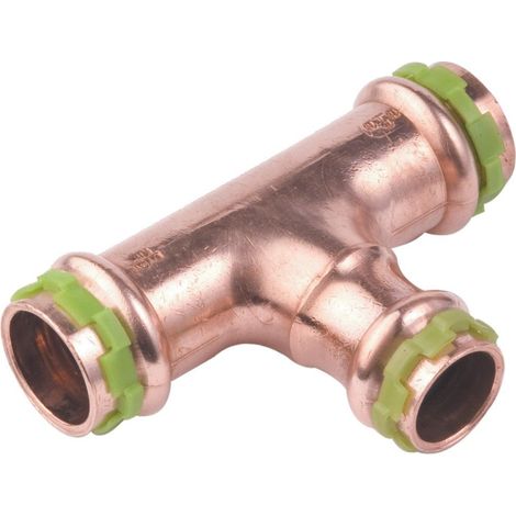 Té réduit cuivre à sertir femelle 22-14-22 AALBERTS INTEGRATED PIPING SYS SP5130RV 6670523