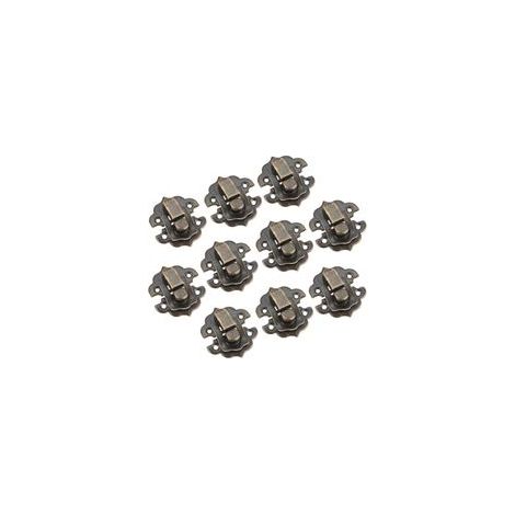 10pcs Loquets de Boîte à Bijoux Vintage, Antique Loquet Verrous 29 x 31 mm Fermoir Boite Loquet Loquets à Fermoir à Bascule pour Boîte à Bijoux Boîte Cadeau, Bronze antique (1/5)