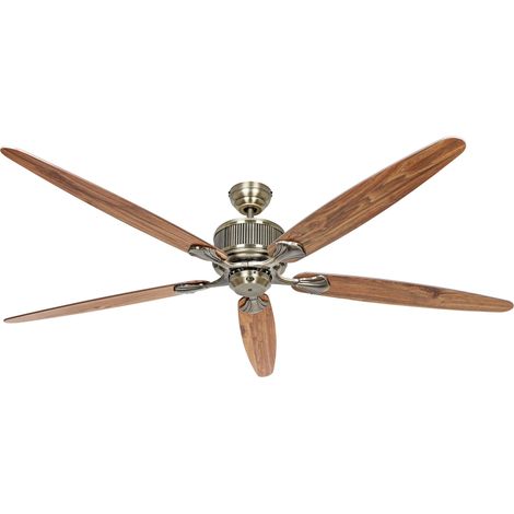 DC Ceiling Fan Eco Elements 180 Brass with Remote