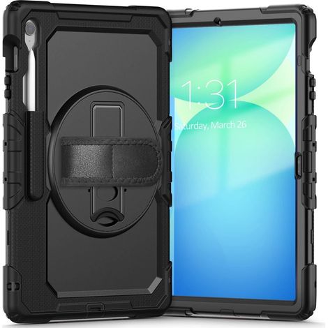 Funda protectora sólida Tech-Protect para Samsung Galaxy Tab S10 FE+ - Negra (1/5)