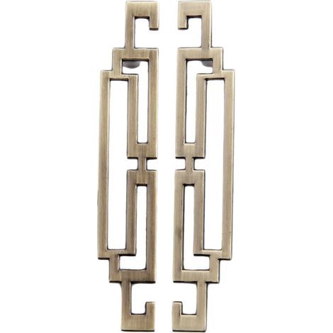Furniture handle, Zinc alloy, Retro vintage style, 96mm center-to-center distance, For cabinet and drawer (1/5)
