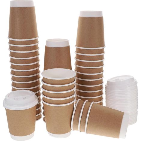 Petit gobelet de conservation de jus compact jetable, étanche et résistant à la chaleur, 8,50 x 8,50 x 1,30 cm, blanc, 1 lot. (1/5)