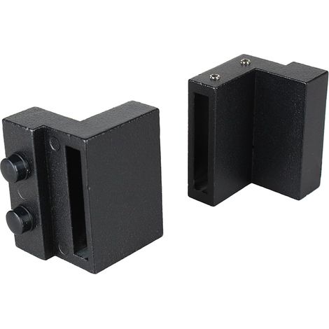 Ensemble de quincaillerie for Porte coulissante de Grange en Bois, Rail Coulissant en Acier, système de Rail Antique, Noir, 1,8 m (1/5)