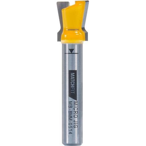 MATCHFIT Dovetail Router Bit (14 Degrés) 8 et 12mm Shank - MICROJIG Diamètre de la Tige: 8 mm (1/3)