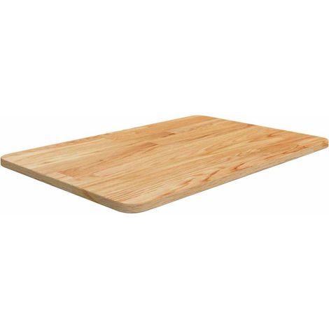 Encimera baño madera maciza tratada marrón claro 60x40x1,5 cm vidaXL