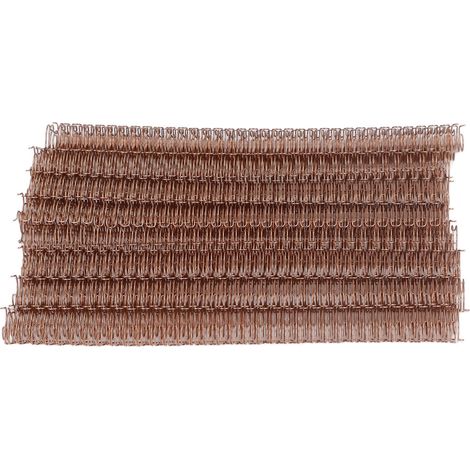 Kit de 100 reliures à double spirale métallique, capacité 100 feuilles, pas 3:1, 34 boucles, diamètre 12,7 mm, pour papier A4, couleur or rose. (1/5)