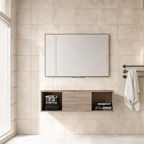 Meuble de salle de bain en melamina de Madera 120 x 30 x 29,5 cm (1/5)
