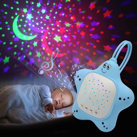 Machine à bruit blanc portable pour bébé, veilleuse rechargeable avec projecteur pour un sommeil profond et réparateur, aide au sommeil avec musique apaisante (1/5)