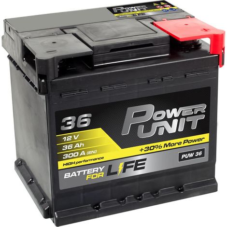 Starterbatterie 12V/36Ah Kaltstart A (EN-Norm): 300