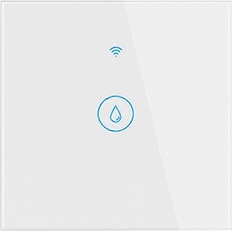 Chauffe-eau intelligent Tuya 40A avec Wi-Fi, interrupteur tactile, minuterie pour climatiseur et éclairage, compatible avec l'application murale UE et Alexa Home (blanc). (1/5)