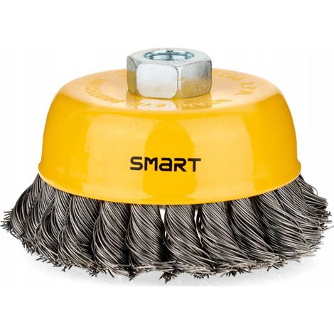 Spazzola metallica smart sm-28-02100 filo inox 0,5 mm 8500 giri (1/3)