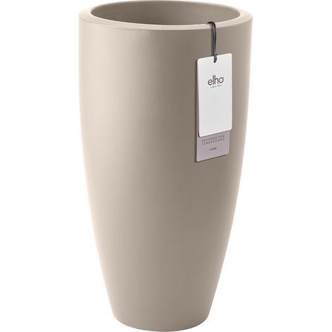 Elho June Round High 30 Balanced Beige Fioriera Rotondo