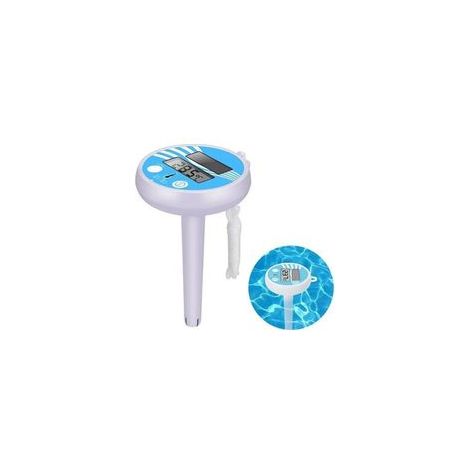 Thermomètre de piscine flottant solaire, avec corde, résistant aux chocs – (1/5)