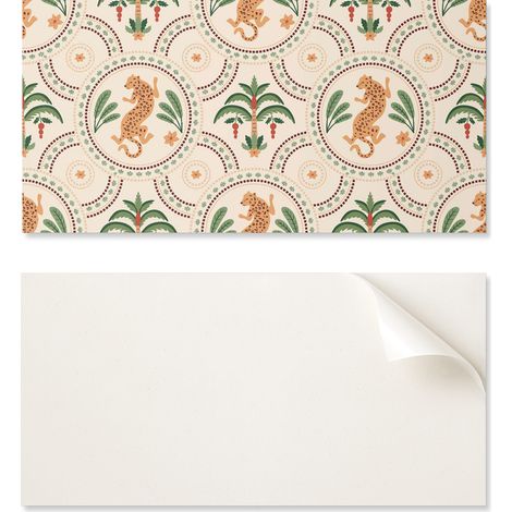 Azulejos de pared con estampado de leopardo tropical de 10x40x20 cm