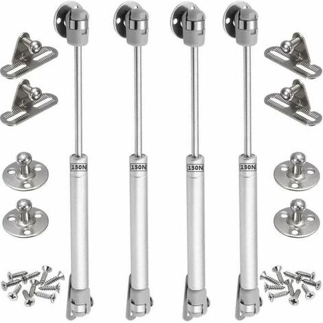 4PCS vérins à gaz 150N verin meuble hydraulique ressort amortisseurs à gaz d'origine porte armoire de cuisine Bras pneumatique pour levage de porte armoire (1/4)
