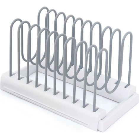 Copco Organizador de Armarios Expandible, Organizador para Armarios y Despensa, Organizador de Cocina con 8 Compartimentos Ajustables
