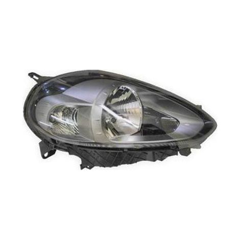 Phare avant droit base grise H4 Fiat Punto Evo depuis 2009