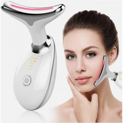 Massaggiatore Viso Antirughe Lifting Tonificante Collo Doppio Mento Ricaricabile