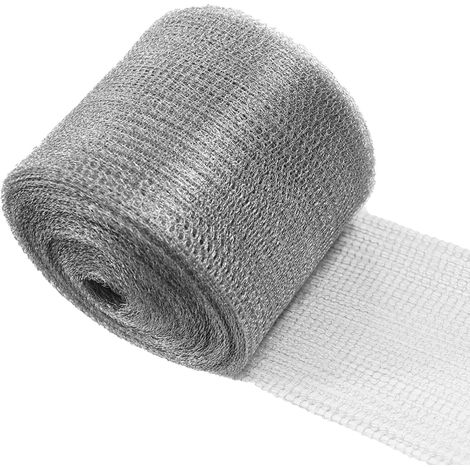 Stainless Steel - Protection contre les rongeurs - Treillis métallique flexible - 12,7 cm x 9 m - Pour jardin et maison - Protection contre les souris - Pour ouvertures d'aération (1/5)