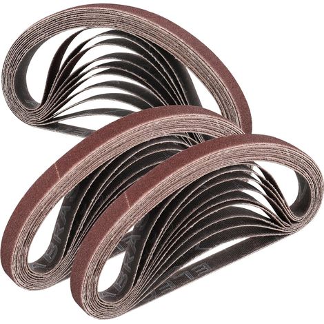 Bande Abrasive 10 x 330 mm,30PCS 120 grain Ensemble de Bandes Abrasives,pour une performance prolongée. (1/5)