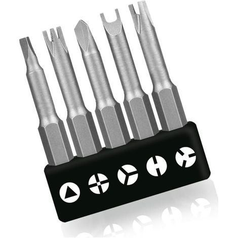 Lot de 7 Tournevis Spéciaux Forme U 50 mm Type Y Intérieur Cruciforme à Trois Points (1/4)