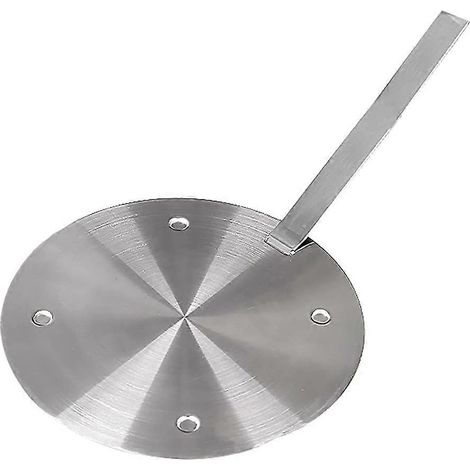 Diffuseur de chaleur en acier inoxydable pour ustensiles de cuisine (café et lait), anneau de mijotage, plaque à induction, diffuseur de chaleur (argenté) (1/5)