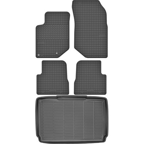 Set di tappetini in gomma per auto e tappetino per bagagliaio per Opel Corsa F Hatchback dal 2019