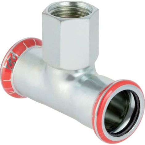 Geberit Mapress Acier C Té avec filetage intérieur, DN 100 / 20 / 100, dø 108 mm, 21336 (1/4)
