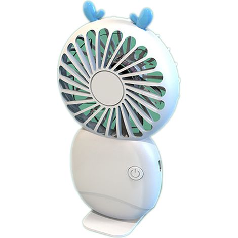 1 Ventilateur, 3 vitesses, batterie 800 mAh, charge USB, portable, bureau, voyage (1/5)
