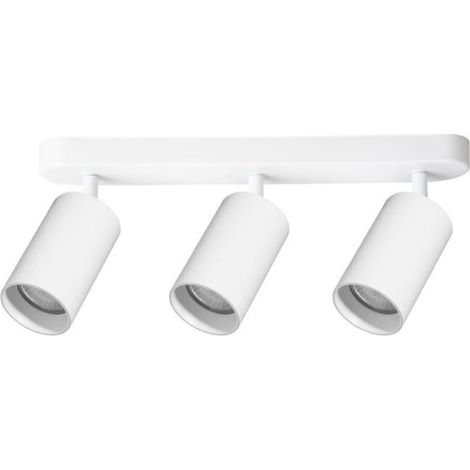 Spot Pipe - Luminaire Encastrable Cylindrique - Compatible Ampoule GU10 - Blanc - 3 Têtes (1/5)