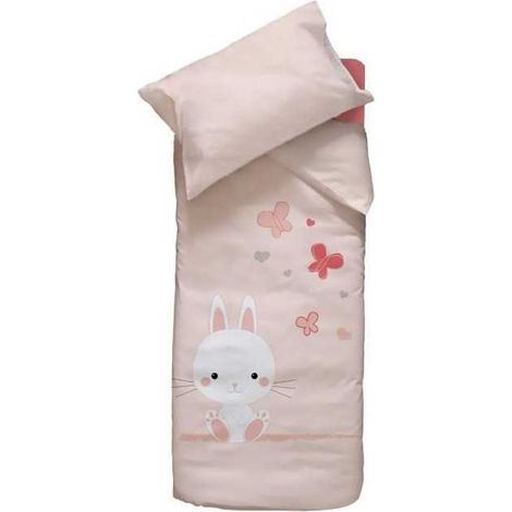 Bunny bedding set - Pink - 100 x 140 cm