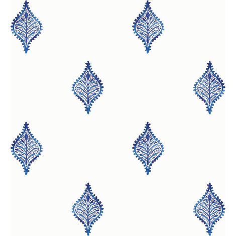 Papier Peint rouleau auto-adhésif - Motif Original Aquarelle Bleue (1/5)